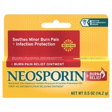 Антисептическая мазь от порезов и ожогов  Neosporin + Burn Relief 14.2 g